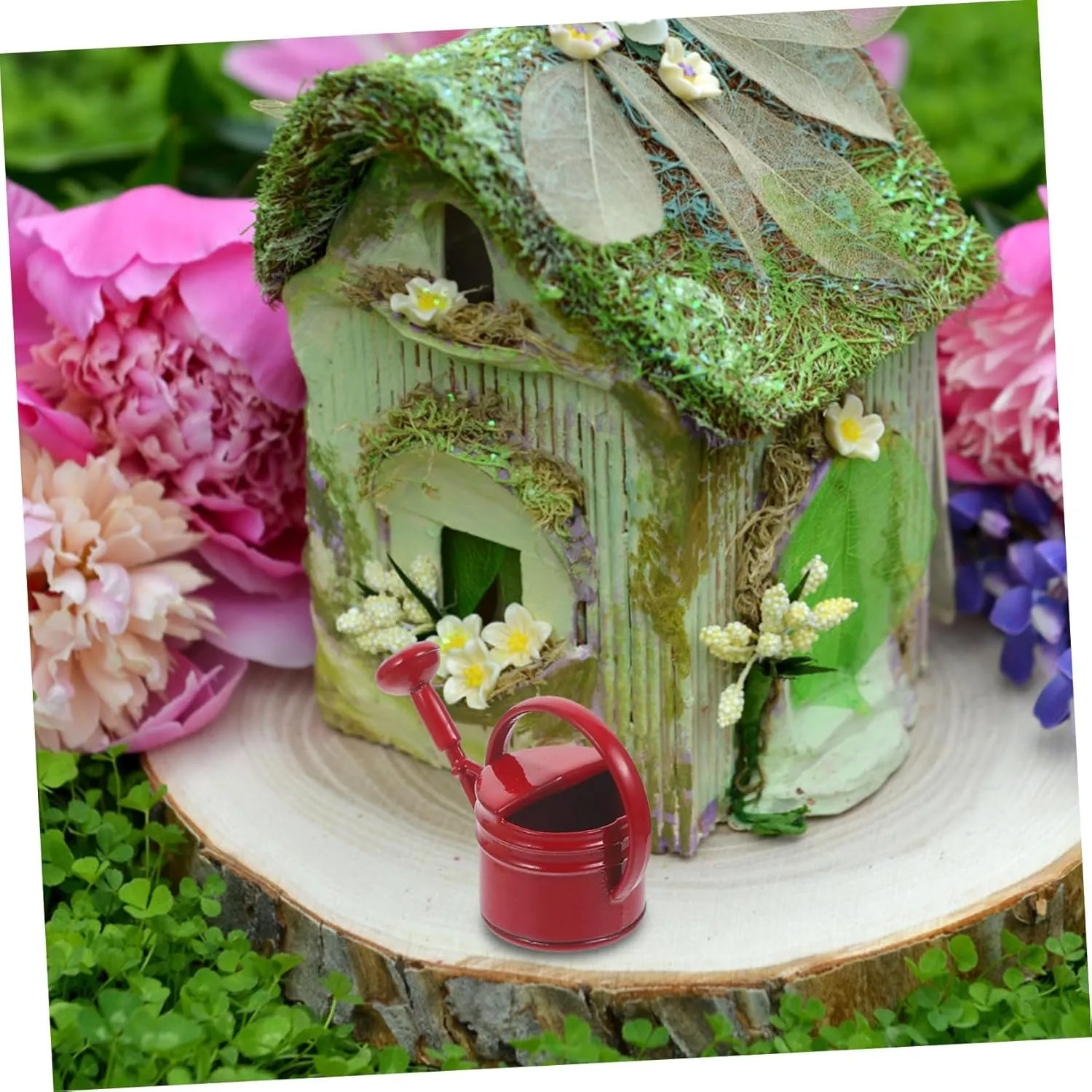 Photography Miniature Accessories 12pcs Miniature Watering Can Garden Decor Cute House Gardening Tool for Dollhouse Safe Material for Boys midway and Girls Play and 