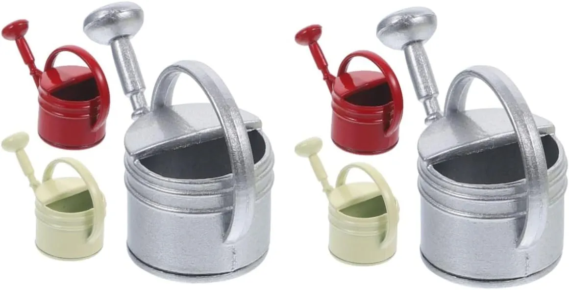 Photography Miniature Accessories 12pcs Miniature Watering Can Garden Decor Cute House Gardening Tool for Dollhouse Safe Material for Boys midway and Girls Play and 