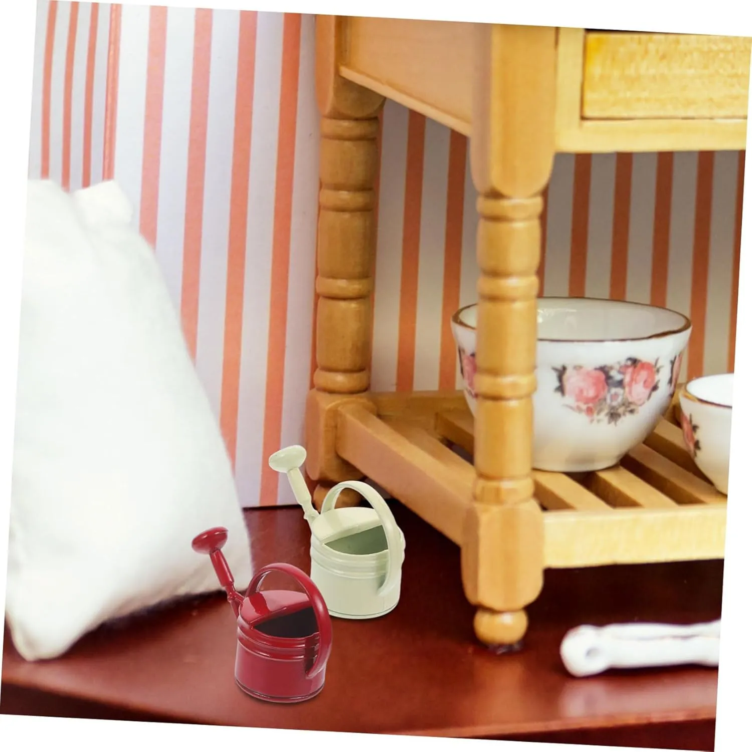 Photography Miniature Accessories 12pcs Miniature Watering Can Garden Decor Cute House Gardening Tool for Dollhouse Safe Material for Boys midway and Girls Play and 