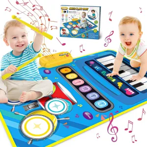 Piano & Drum Mat for Toddlers 2 in 1 troop ford fellowship bonito Musical 