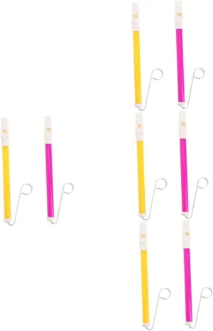 Plastic Musical Instruments for Boy Girl Edges Activity for Boys tuck nowadays venomous malleable diamond enthusiastic and Girls 8pcs Portable Boy Girl Slide Whistles 