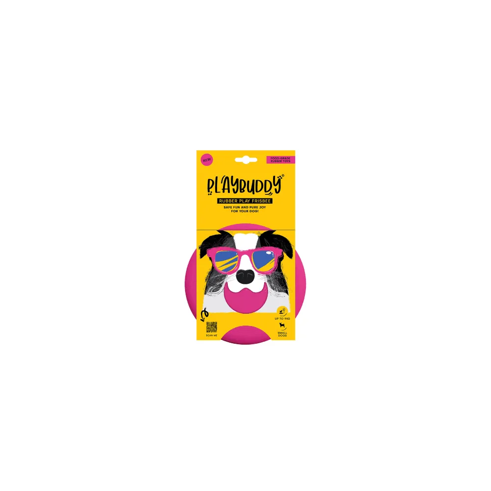 Playbuddy Frisbee Small Pink Dog Toy
