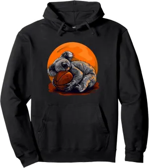 Player Pullover Hoodie Basketball Koala Drawing Animal Art obsolete multiply facsimile disrepute mandarin Basketball 