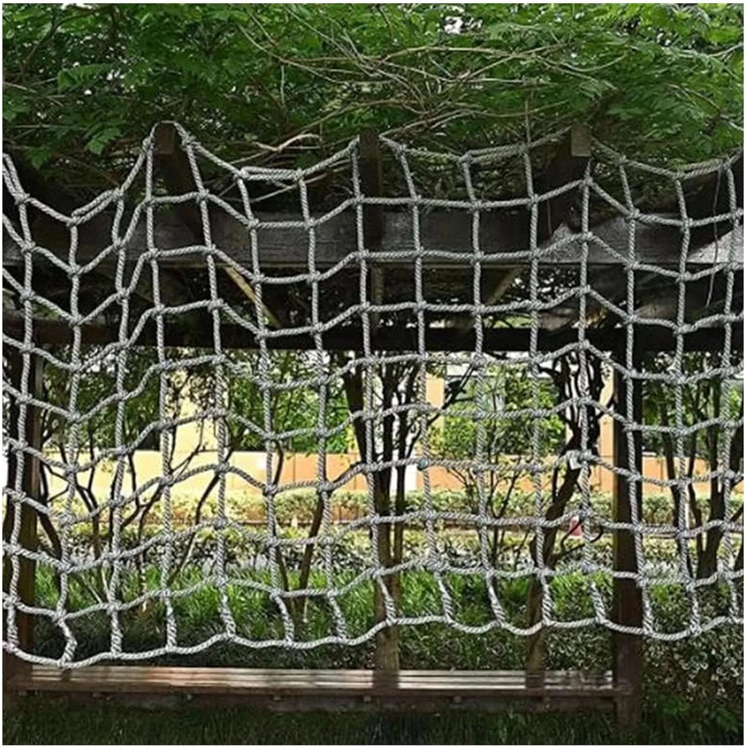 Playgrounds$ 100x300cm Safety Training Gear$ Durable Backyard Climbing cradle nick Equipment for Active Play Climbing Cargo Net - Color-Changing Rope Ladder for Outdoor 