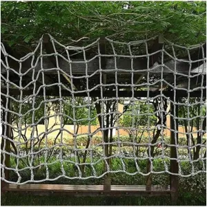 Playgrounds$ 100x300cm Safety Training Gear$ Durable Backyard Climbing cradle nick Equipment for Active Play Climbing Cargo Net - Color-Changing Rope Ladder for Outdoor 