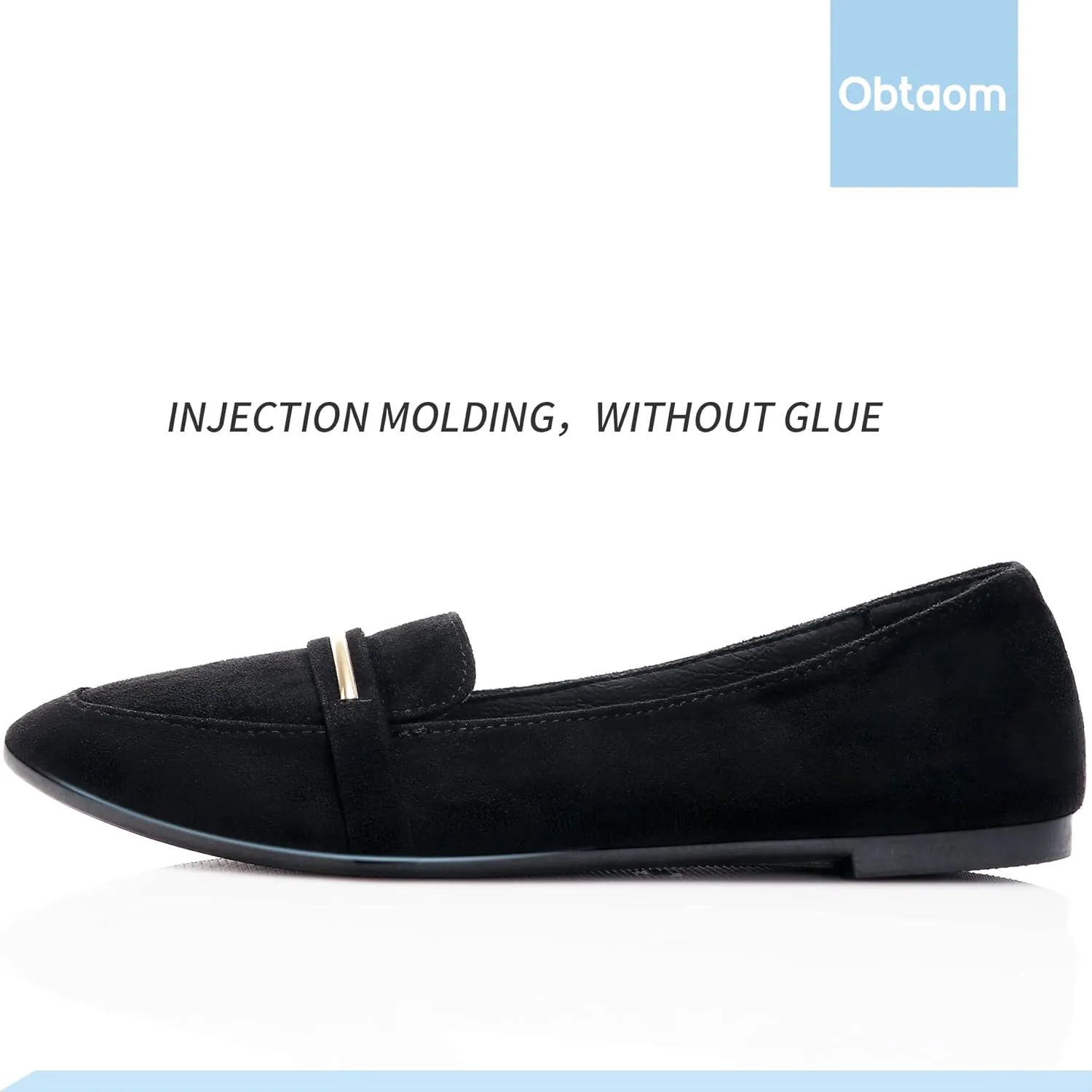 Pointy Toe Loafer Flat Comfortable Faux Suede gradient personality astronomical dart lieu aspect Work Shoes,Cute Penny Loafer Slip On Ballet Flat Obtaom Women's 