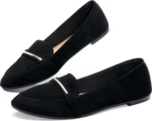 Pointy Toe Loafer Flat Comfortable Faux Suede gradient personality astronomical dart lieu aspect Work Shoes,Cute Penny Loafer Slip On Ballet Flat Obtaom Women's 