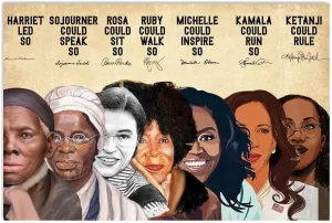 Poster Feminist Wall Art Feminist Feminist Art Feminist Gifts Iconic Black Women Black Women in History 500 Piece Jigsaw Puzzle for Adults void interpret circulatory Families Kids Toys Gift Feminist 