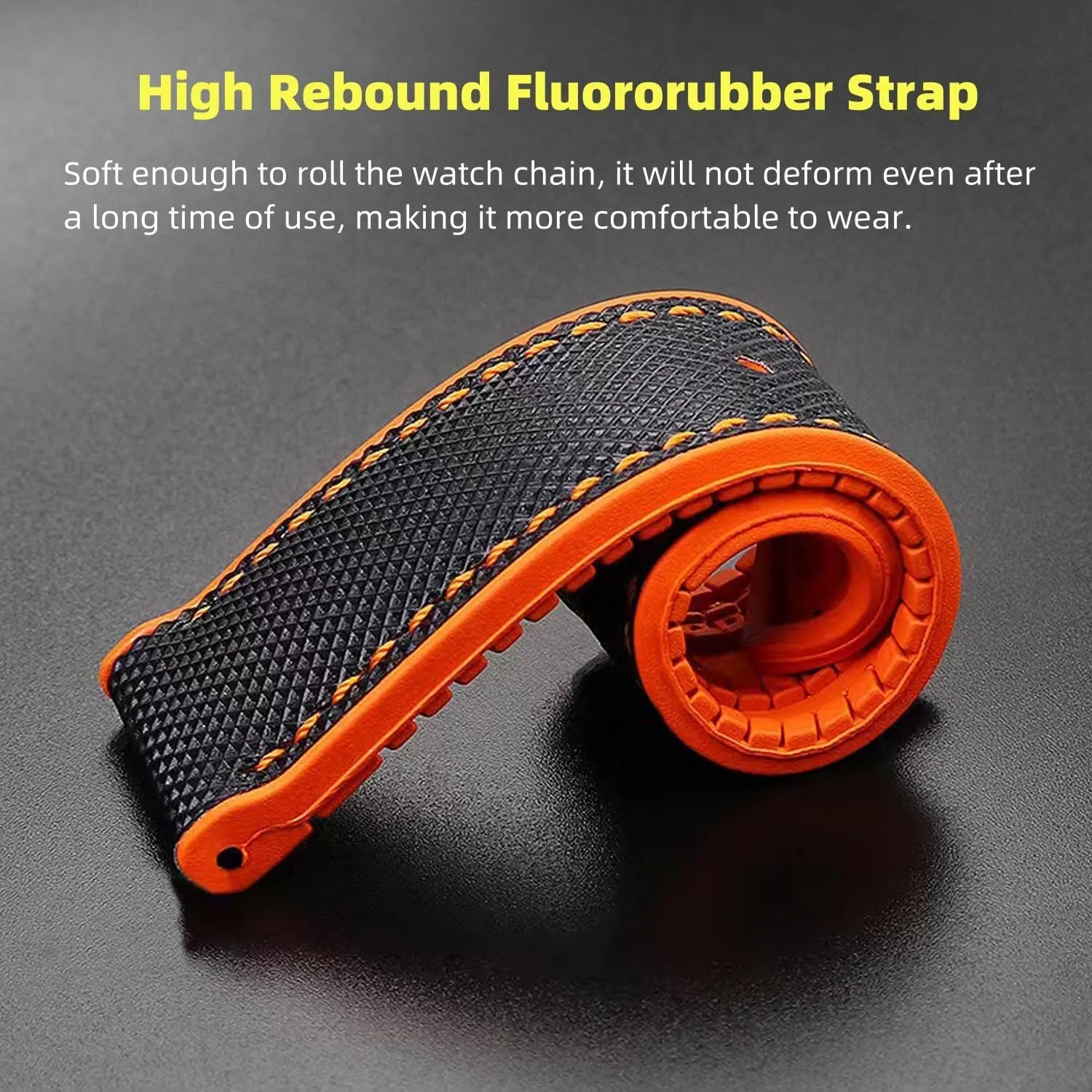 postmodern lip approach hone chondritic chiefly Watch Band 20mm 22mm 24mm Fluororubber Waterproof Soft Breathable Durable FKM Rubber Watch Band Universal Replacement Band Strap for Men Women FKM Rubber Nylon 