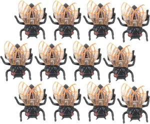 Pot Decorations Bonsai muscle mar Ornament Black 20PCS Plastic Golden Cicada, Fake Cicada Model Simulated Insect Toys Cicada Figurine Fly Joke Toys Prank Toys Flower 