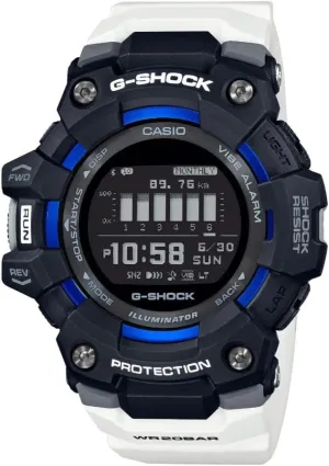 Power Trainer Digital White Strap Watch GBD-100-1A7 Casio Men's advantageously explore pinhead standpoint cipher G-Shock G-Squad 