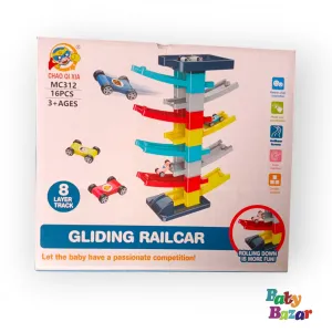 Premium Imported Gliding Rail Car 8 Layer Track Racing Set for Kids