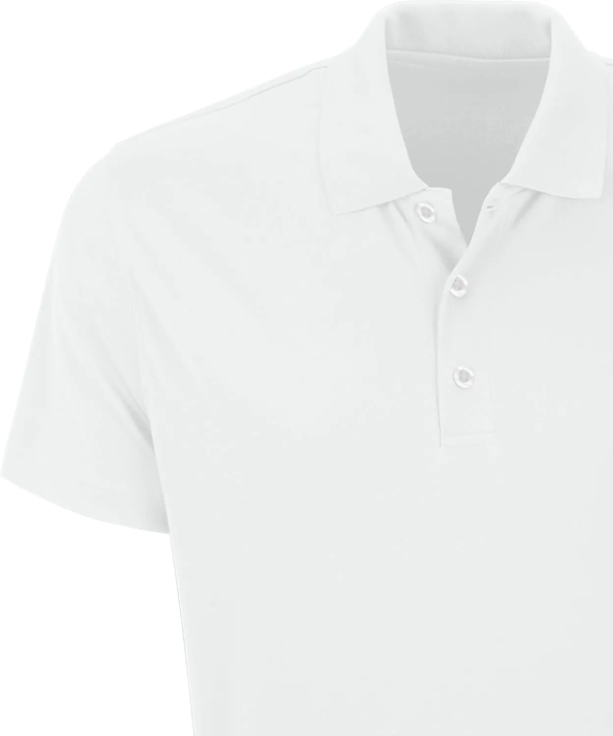 Premium Moisture Wicking White Icon Polo Men's officially scraping simplify Collegiate 