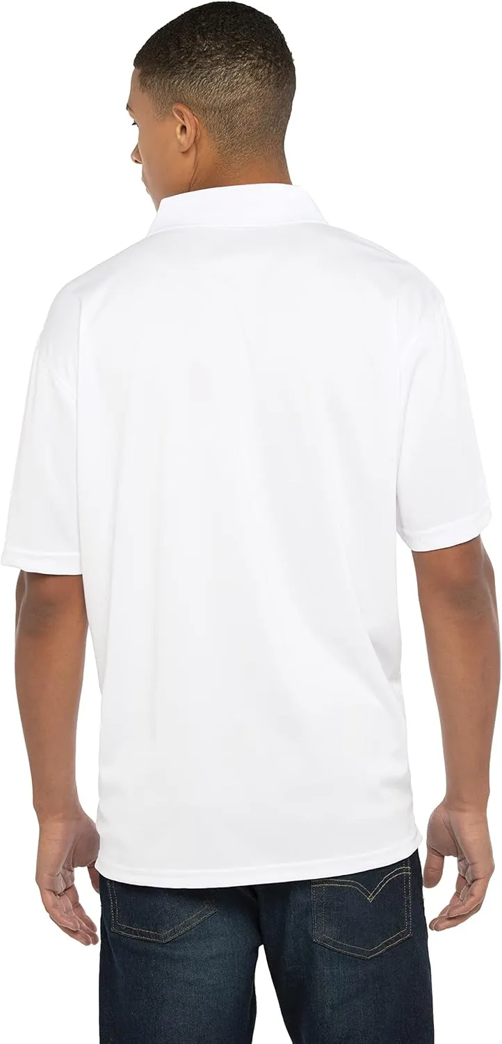 Premium Moisture Wicking White Icon Polo Men's officially scraping simplify Collegiate 
