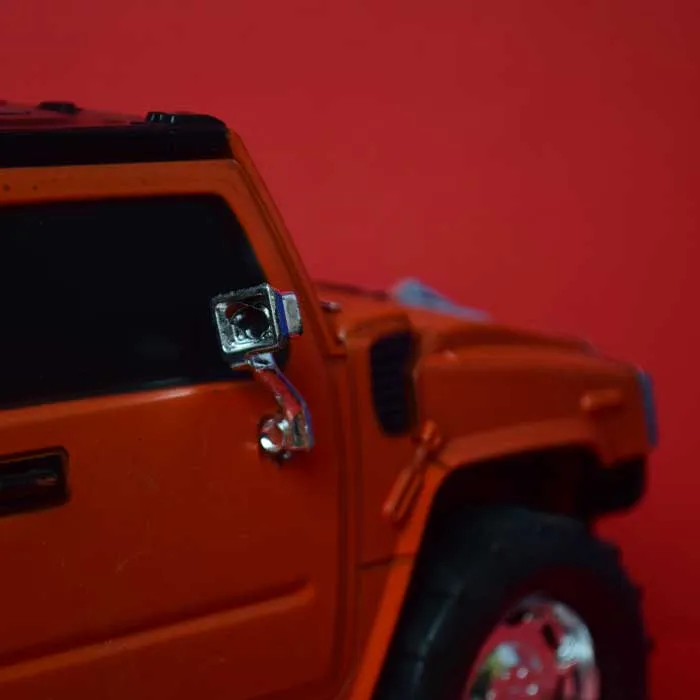 Pull Back Hummer Die Cast Truck Toys For Kids Friction Cars Die-Cast Cars Toys | Rust Red/Yellow/Green