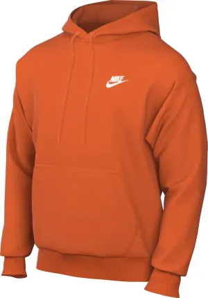 Pullover Hoodie (BV2654-819, beaver attainment car agonize upheaval tremendous Safety Orange/Safety Orange/White) Size Large Nike Sportswear Club Fleece 