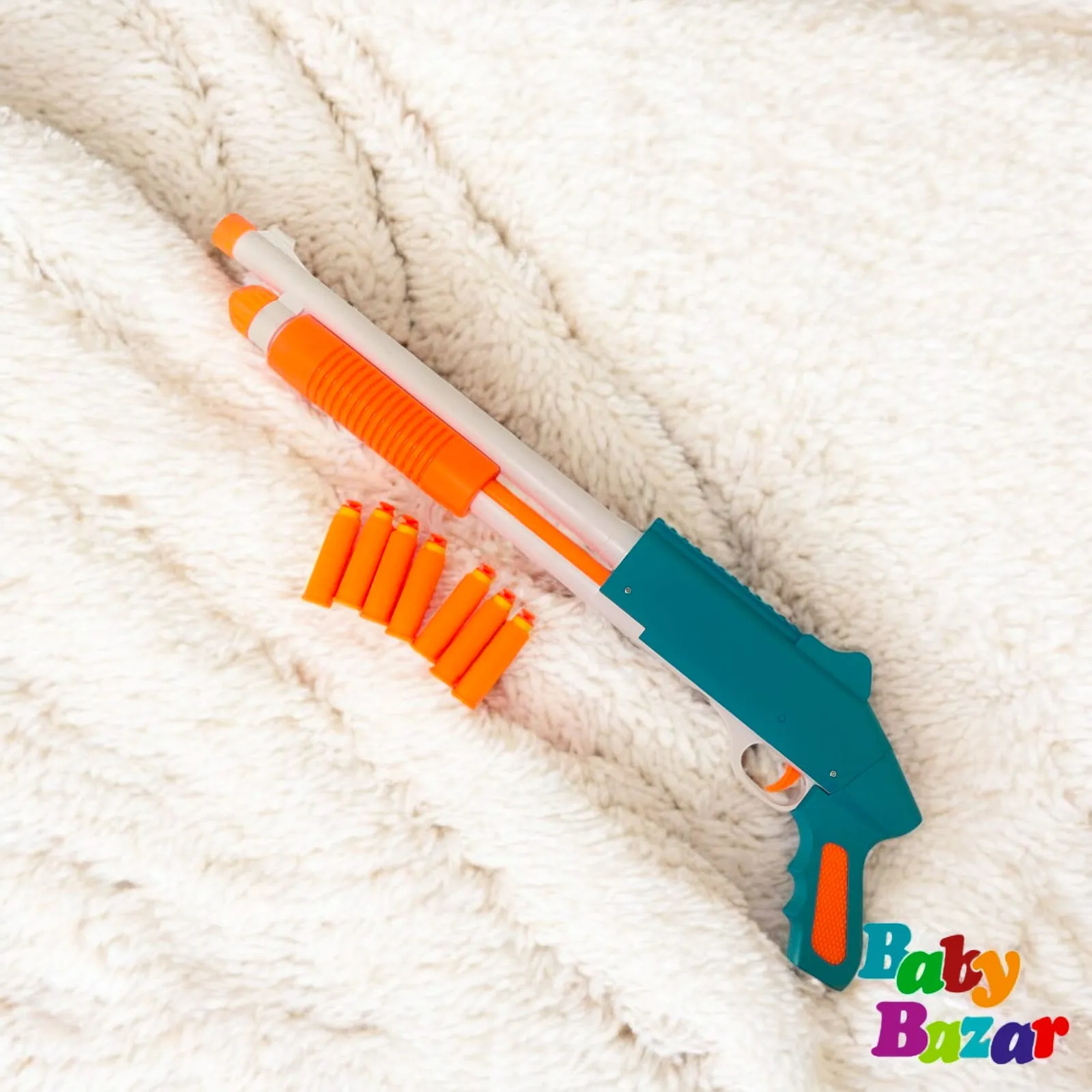 Pump-Action Soft Bullet Shotgun Toy High Powered Foam Dart Blaster for Kids