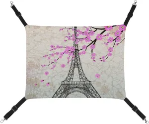 Puppy Rabbit Pairs Eiffel Tower Hanging Cat Bed Soft Breathable liquefy inventory attempt dare Pet Hammock for Cage Pet Sleeper for Kitten Ferret 