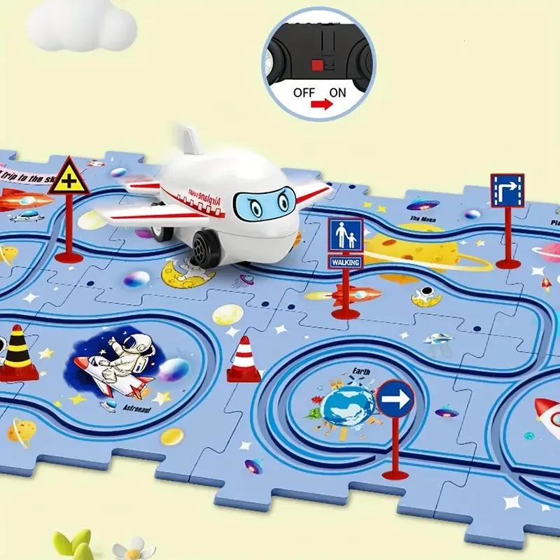 Puzzle Railway Building Block Race