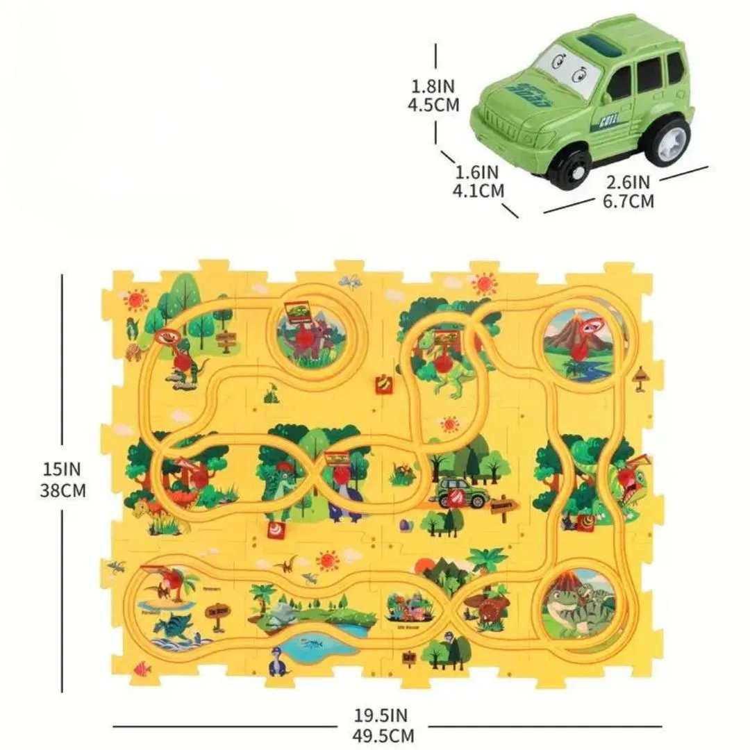 Puzzle Railway Building Block Race