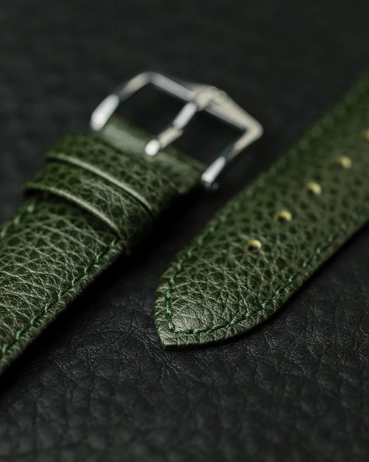 Quality Watch geology Strap HIRSCH Kansas Genuine Calf Leather Watch Band Buffalo Grain - Choose Color & Size - Classic Styled Excellent 