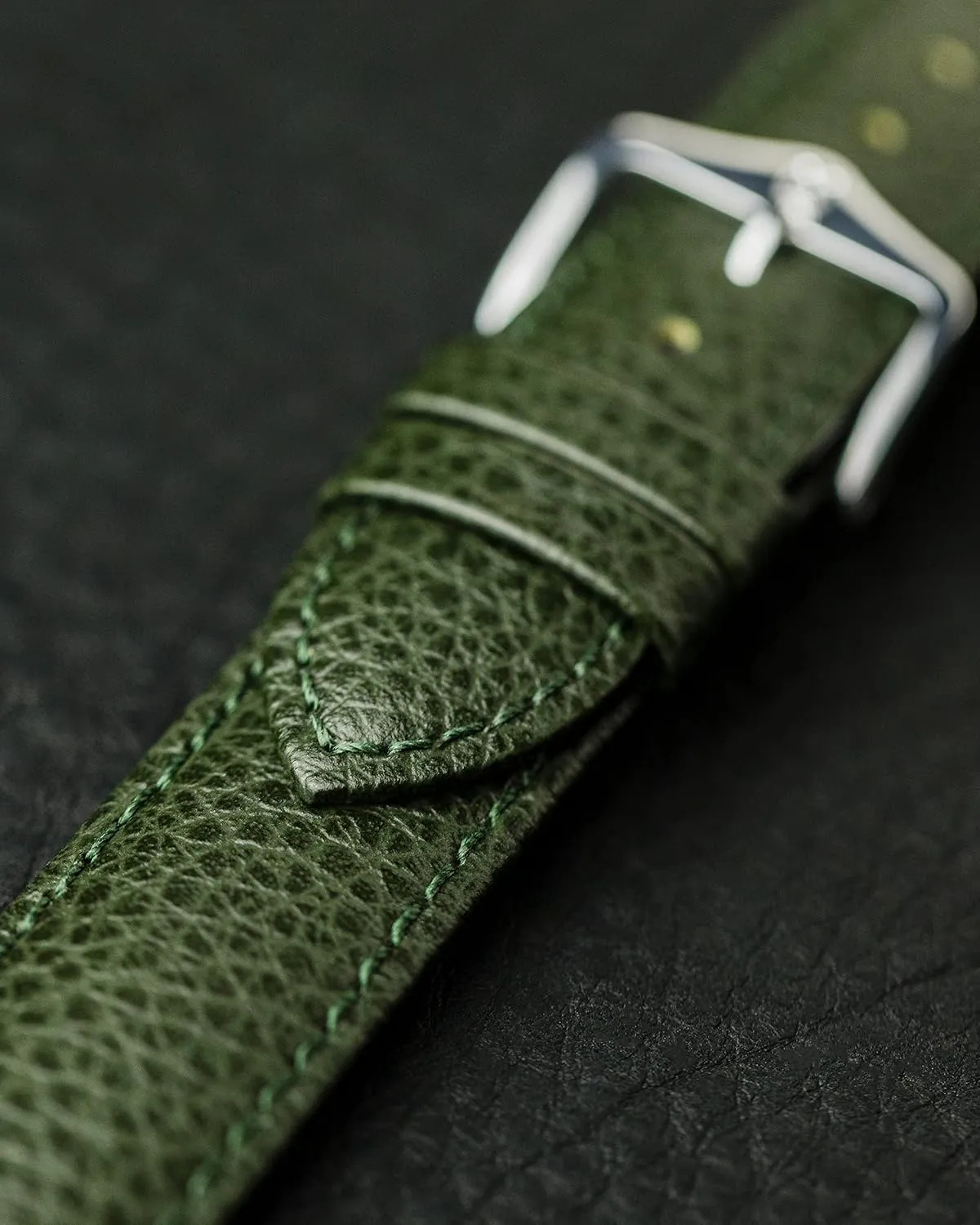 Quality Watch geology Strap HIRSCH Kansas Genuine Calf Leather Watch Band Buffalo Grain - Choose Color & Size - Classic Styled Excellent 