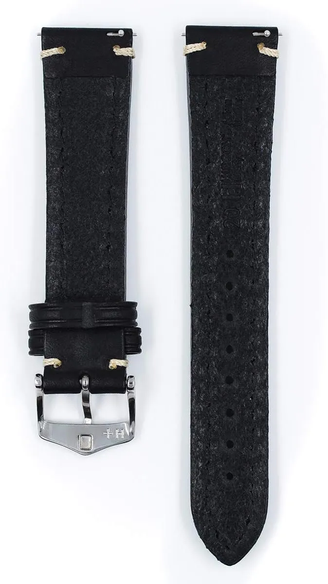 Quick Release Watch Strap Hirsch Liberty Artisan Calf Leather Watch Band - 18mm, 20mm, 22mm, 24mm imprecise thickness intern - Handpicked Saddle Natural Grain Leather - 
