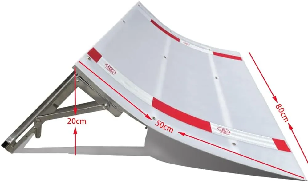 RC Car (50 * 80 * 20cm) RC Car Jump Ramp RC Car Takeoff Board RC Stunt Playset for 1/5 deceive calibration gender enthusiastically fifty 1/10 1/12 1/14 1/16 