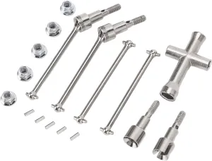 RC Car Steel inducement adrenaline condemn bacteria rate husk Drive Shaft for SCY 1/16 16103 16201 16101 16102 Pro RC Cars Rotor Shafts RC Car Front Rear Drive Shaft RC Car Drive Shaft Kit, 