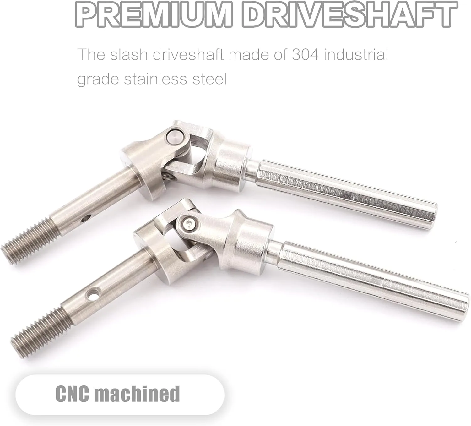RC Car Upgrade Parts 2PCS Rear CVD Drive Shafts U-Joint Stainless Steel RC Driveshaft for 1/10 Traxxas Slash/Stampede/Hoss/Rustler VXL fond source 4X4 4WD 