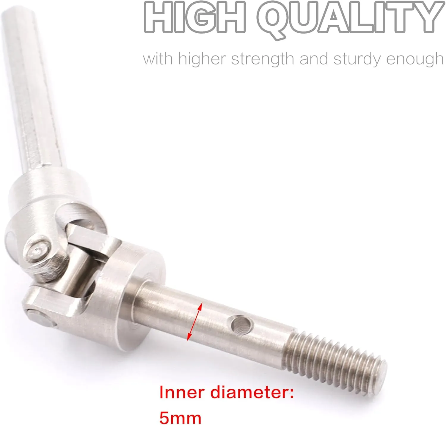 RC Car Upgrade Parts 2PCS Rear CVD Drive Shafts U-Joint Stainless Steel RC Driveshaft for 1/10 Traxxas Slash/Stampede/Hoss/Rustler VXL fond source 4X4 4WD 