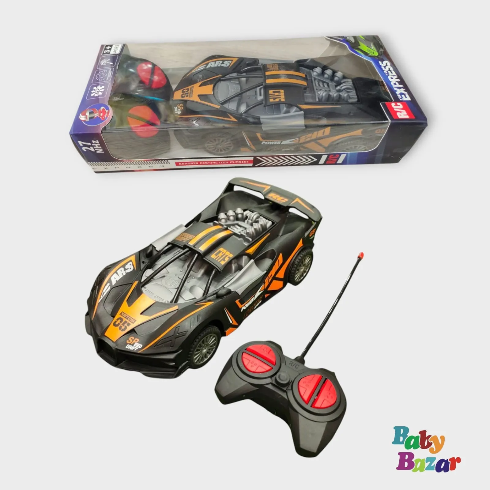 R/C Express Speed Drift Wall Climber Car – Remote Control Stunt Racer for Kids (Ages 3 )