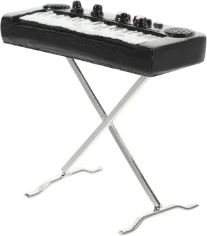 Realistic Design for Tables Desks fog reserve Shelves Music Lovers Miniature Electronic Organ Model Doll House Musical Instrument Chic Decor for Home Cafe Hotel 