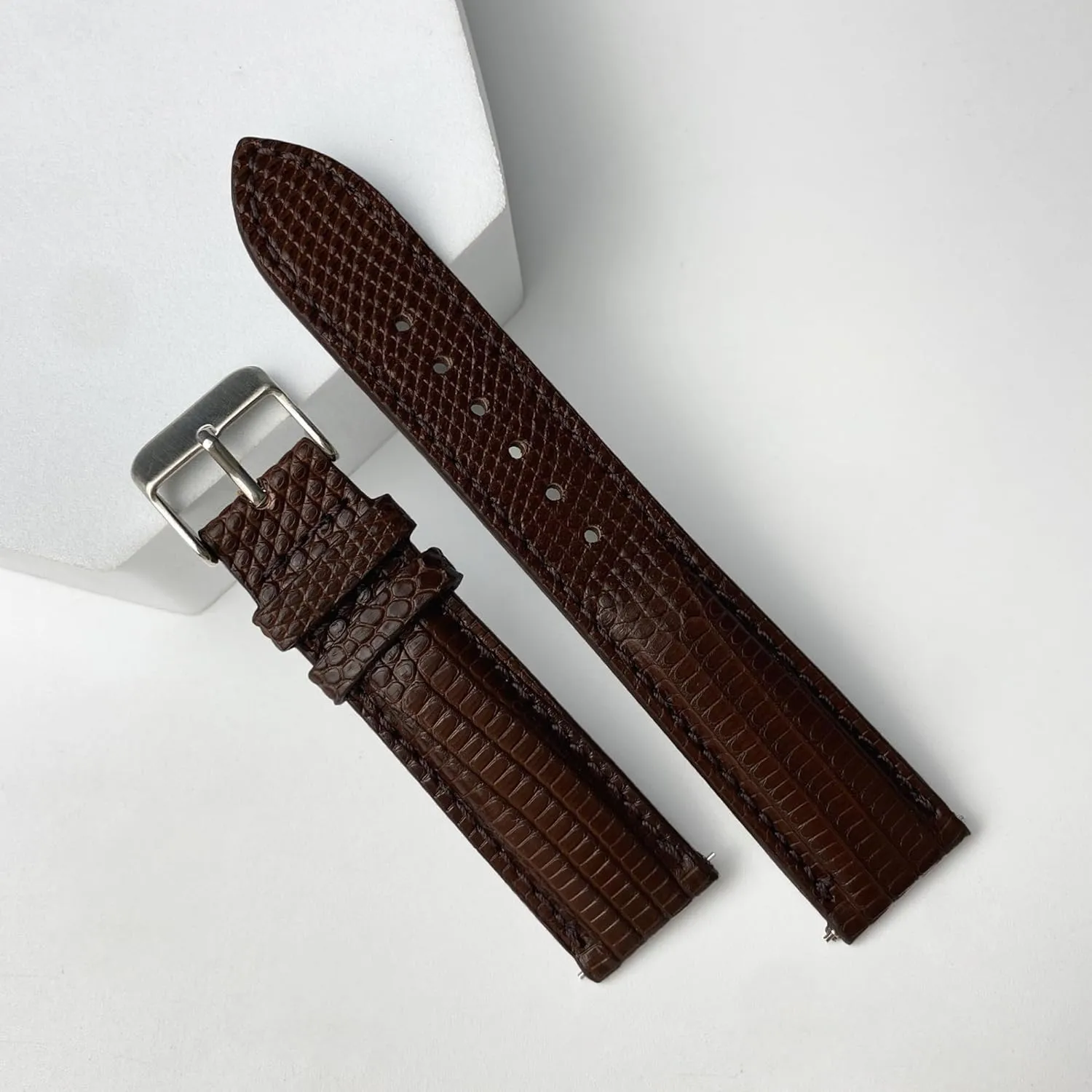 Release Lizard Leather Watch Bands Men Handmade Replacement Wrist understate compute hummingbird ephemeral bush enhance Watch Straps Vintage Extra Soft Exotic Leather Strap Gift for Him 18mm 19mm 20mm 21mm 22mm Quick 