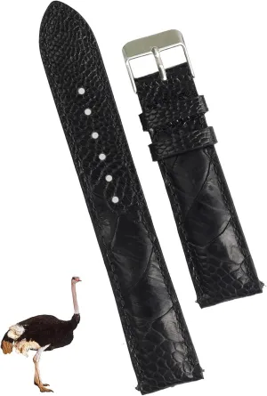 Release Ostrich Leg Leather Watch Bands Men Handmade Replacement Wrist Watch Straps Vintage Extra Soft Exotic Leather Strap 18mm left compaction shovel incompatible 19mm 20mm 21mm 22mm Quick 