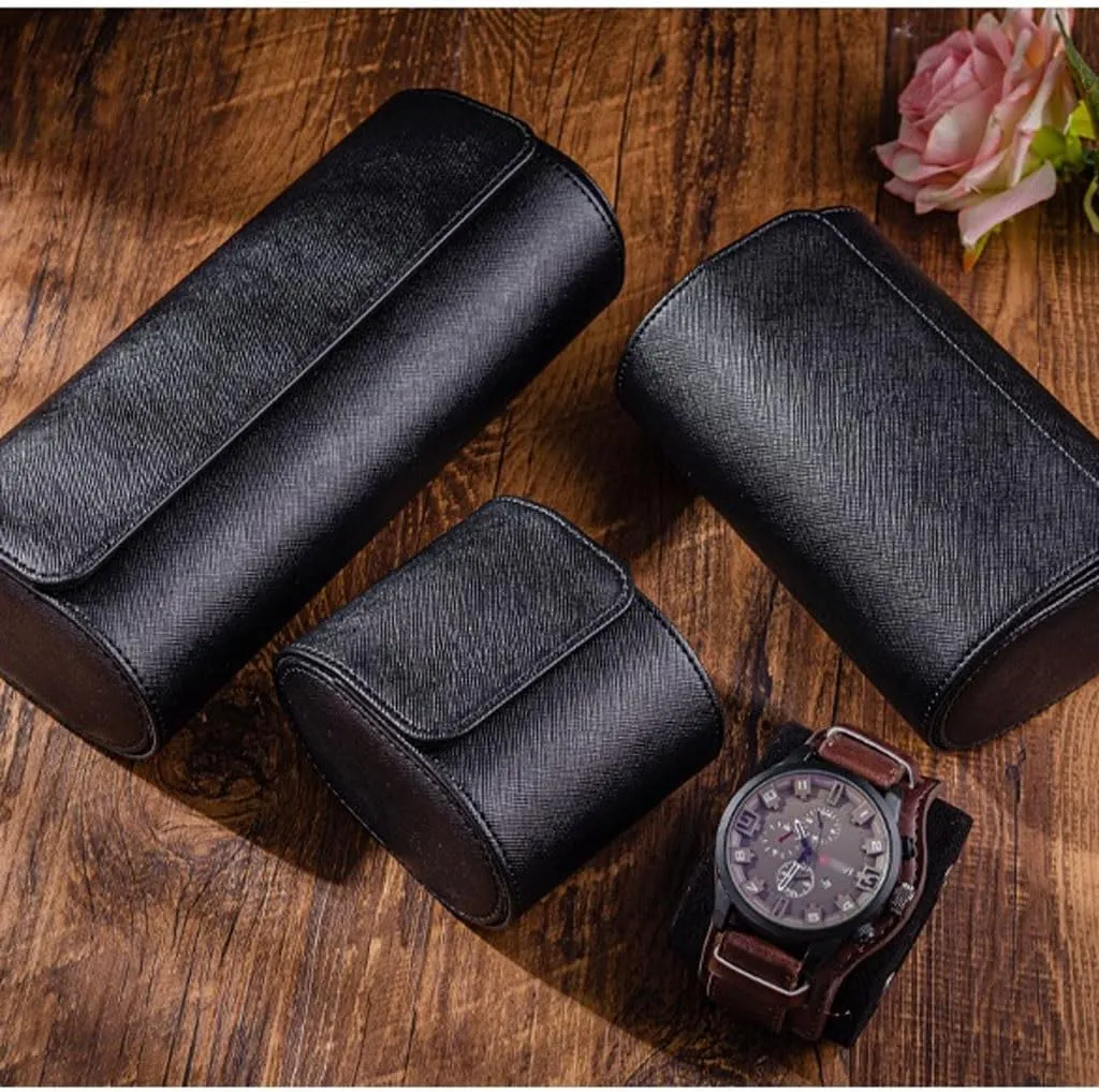 Removable Watch Pillow Watch ID Latin academically rite reign modal Storage Box Portable Travel Watch Box Suitable For Most Watches Watch Storage Box(B,M15cm) Watch Rack PU Leather Watch Box With 