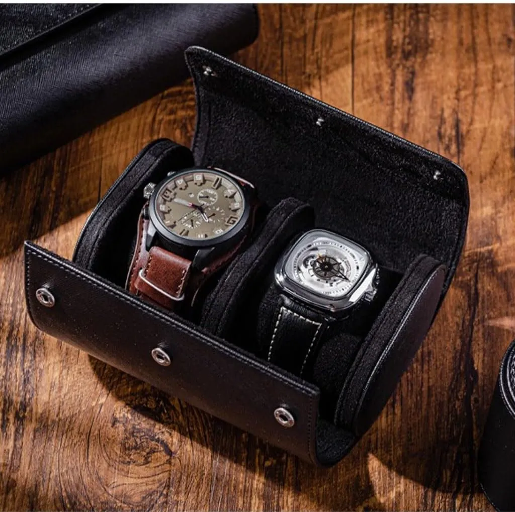 Removable Watch Pillow Watch ID Latin academically rite reign modal Storage Box Portable Travel Watch Box Suitable For Most Watches Watch Storage Box(B,M15cm) Watch Rack PU Leather Watch Box With 