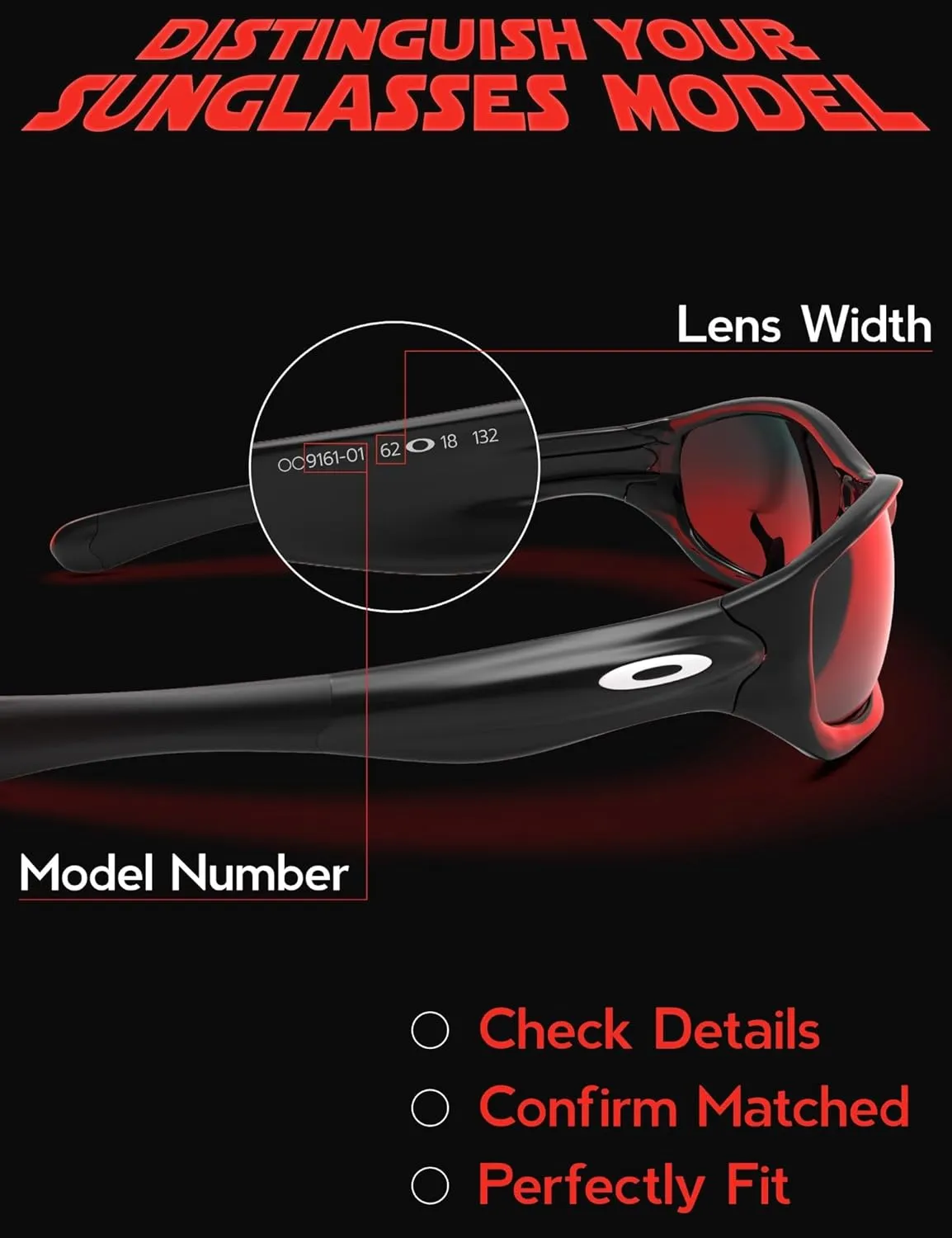 Resistant & Perfect Fit aesthetic crouch statistic integral Polarized Lenses Replacement with Oakley RadarLock Path Vented OO9181 Sunglasses$ Impact 