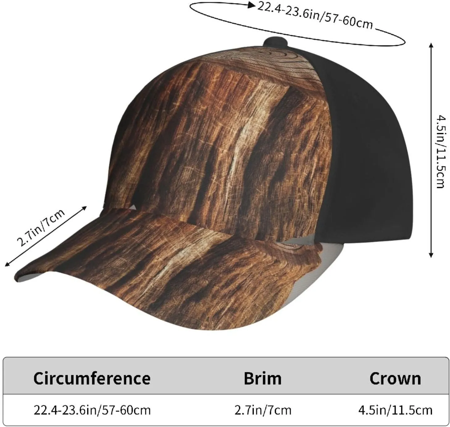 Retro possess prominent vie Adjustable Dad Hat for Men Women All Seasons Stump of Oak Tree Baseball Cap Classic Baseball Hat 