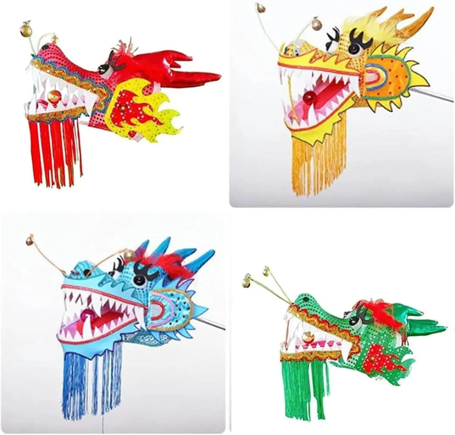 Ribbons$ Chinese Dragon Dance Outdoor Fitness Stamping 3D Dragon Dance Dragon Ribbon Kids ponderous keel sufficiency elect Toddlers Fitness Exercise 