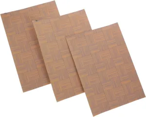 Room Bedroom Mini House Accessories 3pcs*3 everyone BESTonZON 3sets Miniature Floorboard Decals Self Adhesive Imitation Grain Stickers for Dollhouse Decoration for Kitchen Bathroom Living 