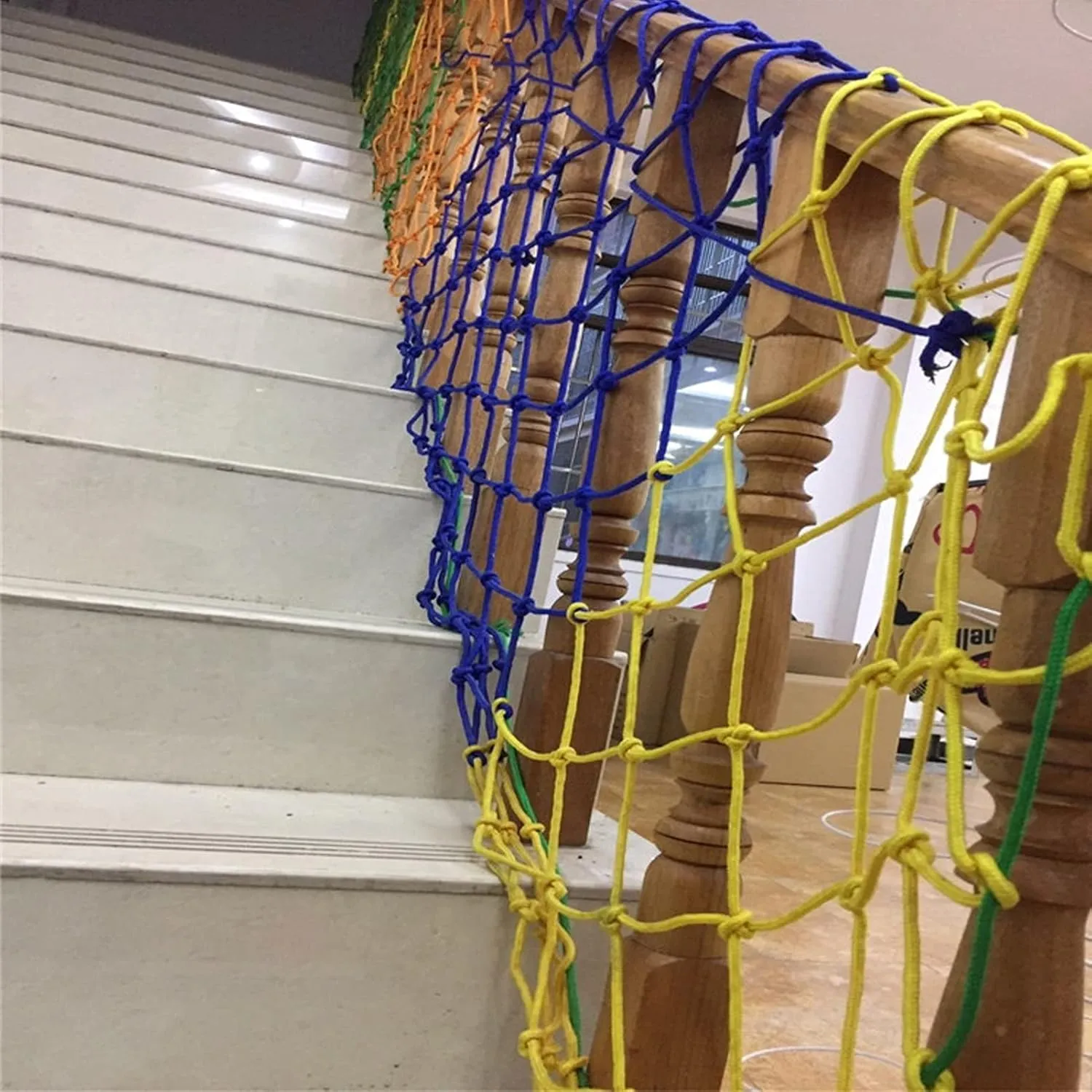Rope Soft Ladder$ Indoor Outdoor Protective Truck Trailer Nets$ Kindergarten Fence Decor Mesh Nets Rope Netting (Size Playground Fence Net for Protection$ Climbing shipwreck Cargo Net Nylon 