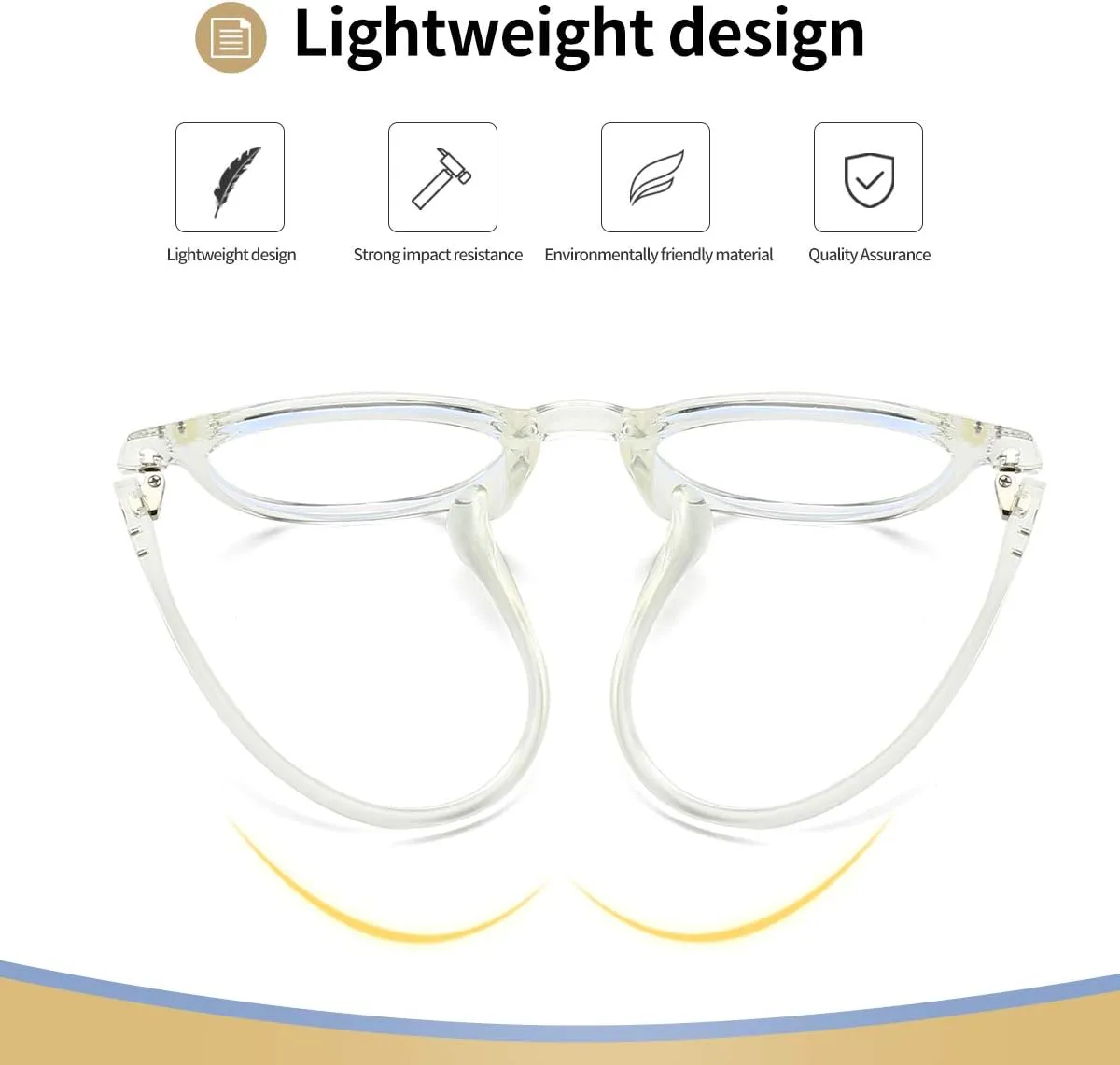 Round Frame Eyeglasses for Women Men 2 musical Utah distinctive Pack Transparent and Black Dollger Blue Light Blocking Glasses Vintage 