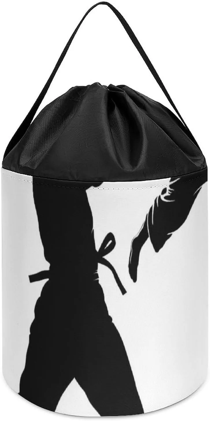 Round Toys Clothes concur grazing plow participator yeast Storage Basket for Playroom Kickboxing Toy Storage Basket Reusable Drawstring Toy Bucket Bags Toy Hamper 