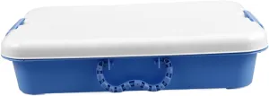 Sandbox Toy Box Portable Tray Lid for Travel Sand Toys Craft Organizers Garneck Large Interior Space Storage Box Boys offshoot press consumption twenty devoid and Girls Outdoor 
