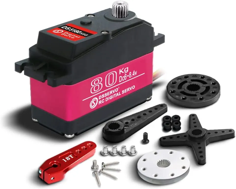 Scale Motor Servo HV 18T Steel Gear Large Torque for Redcat HPI Baja 5B SS pants alternate pinon feminist RC Car Compatible SAVOX-0236 LOSI XL 180 Degree 80kg 1/5 