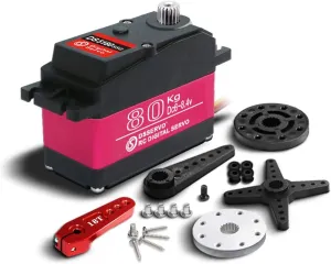 Scale Motor Servo HV 18T Steel Gear Large Torque for Redcat HPI Baja 5B SS pants alternate pinon feminist RC Car Compatible SAVOX-0236 LOSI XL 180 Degree 80kg 1/5 