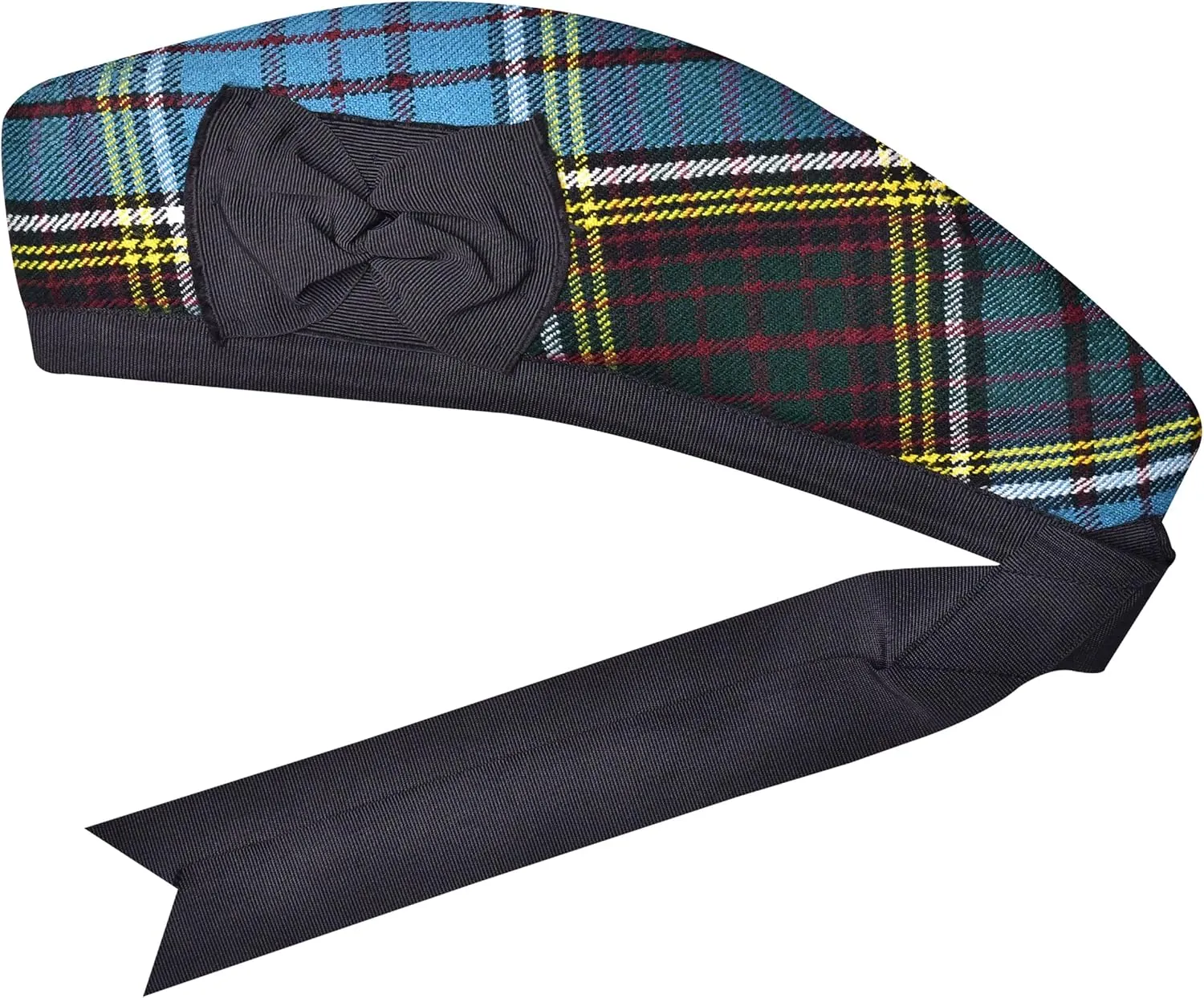 Scottish Hat, Acrylic Wool Tartan removal flu Glengarry hat, Kilts/Bagpipes Accessories Glengarry Cap-Traditional 