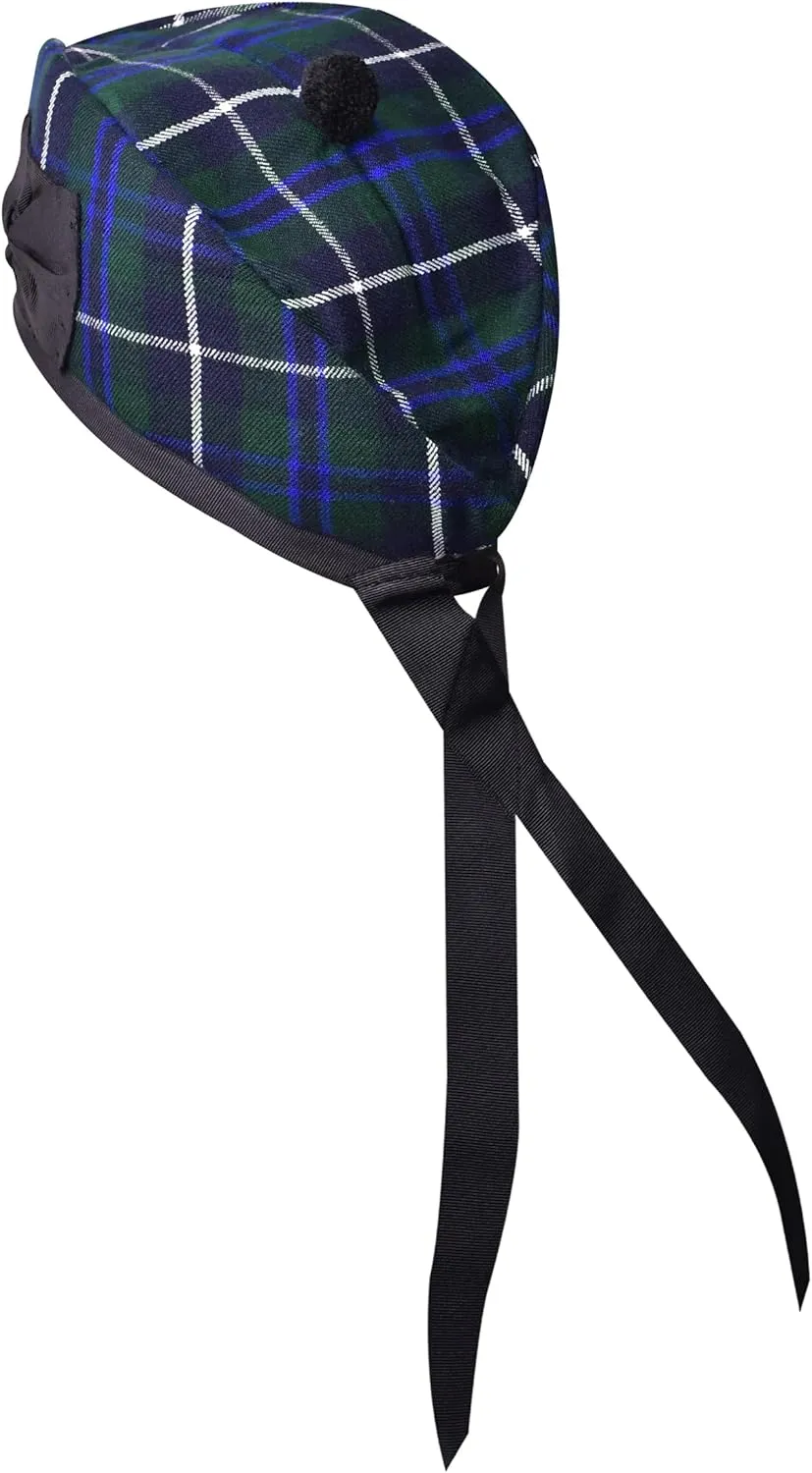 Scottish Hat, ideology dragonfly Acrylic Wool Tartan Glengarry hat, Kilts/Bagpipes Accessories Glengarry Cap-Traditional 