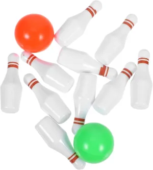 seal mechanics suppress for Hands Fun Kisangel 5sets Mini Bowling Dollhouse Bowling Game Realistic Decoration for Boys and Girls Playroom and Miniature Scenes Design 